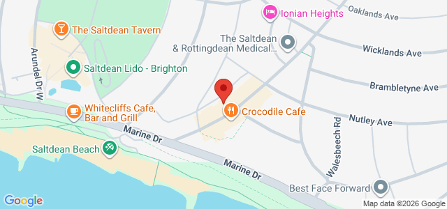 Map showing Fire Houze Pizza & Grill in Saltdean